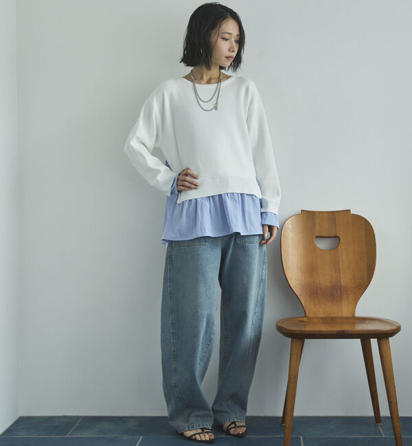 Doux archives「レイヤード風ニット」|ニット・セーター|