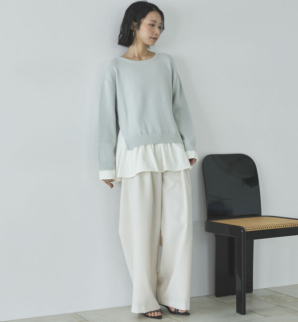 Doux archives「レイヤード風ニット」|ニット・セーター|