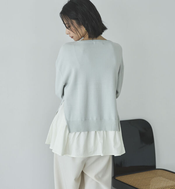 Doux archives「レイヤード風ニット」|ニット・セーター|