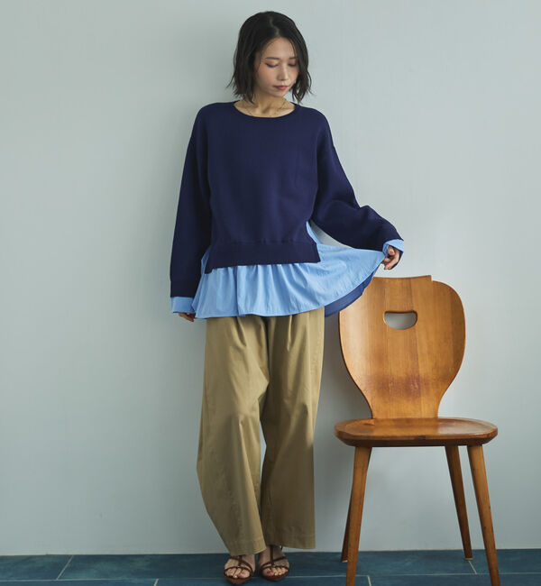 Doux archives「レイヤード風ニット」|ニット・セーター|