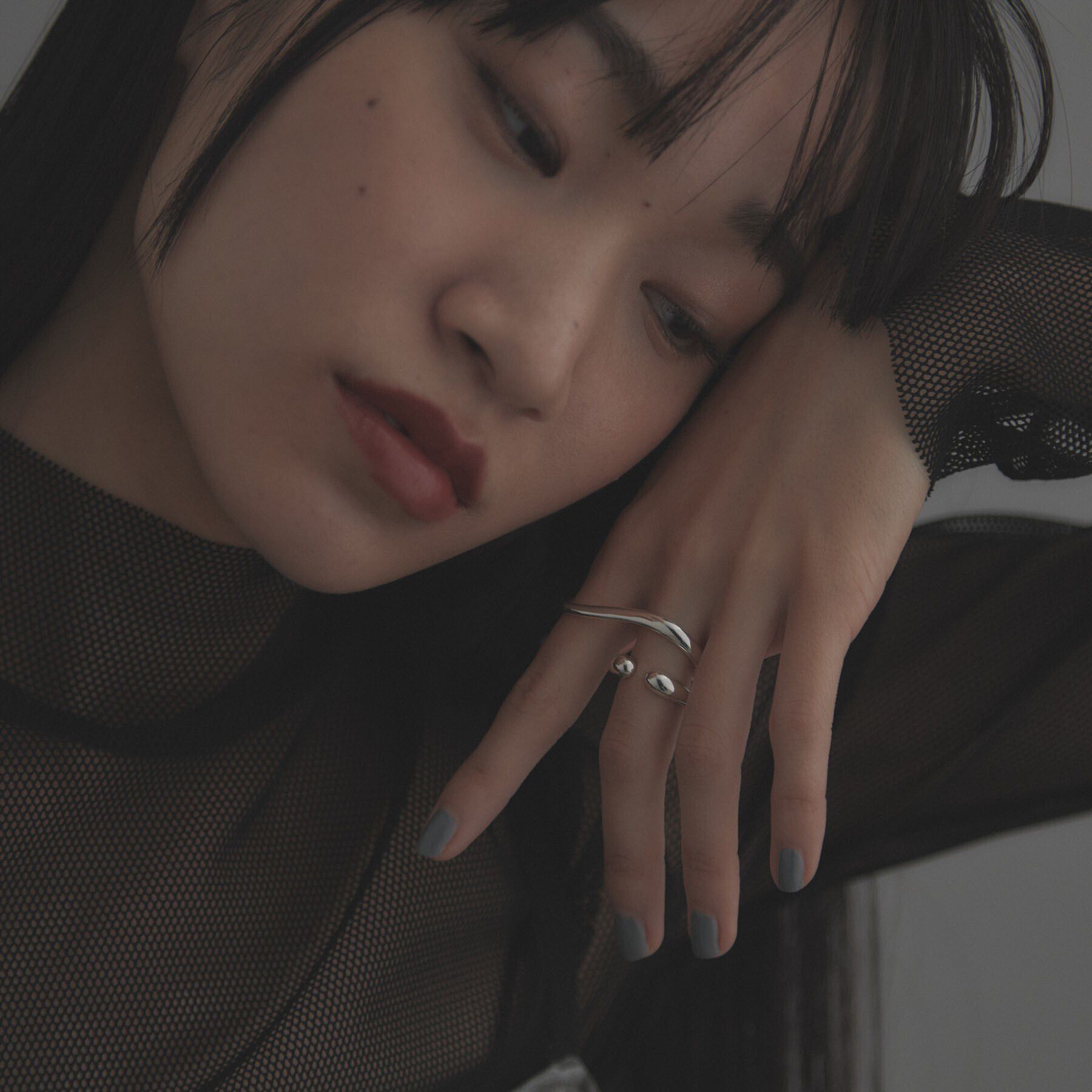 COCOSHNIK ONKITSCH「シルバー【サステナブル】ダブルフィンガースタックリング」|リング|