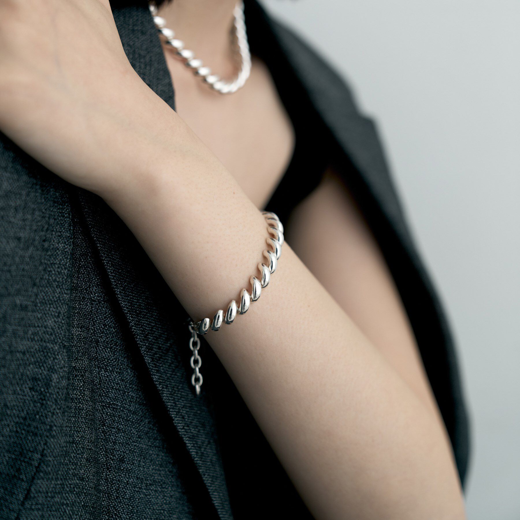 COCOSHNIK ONKITSCH「シルバー デザインチェーン サンマルコブレスレット」|ブレスレット・バングル|