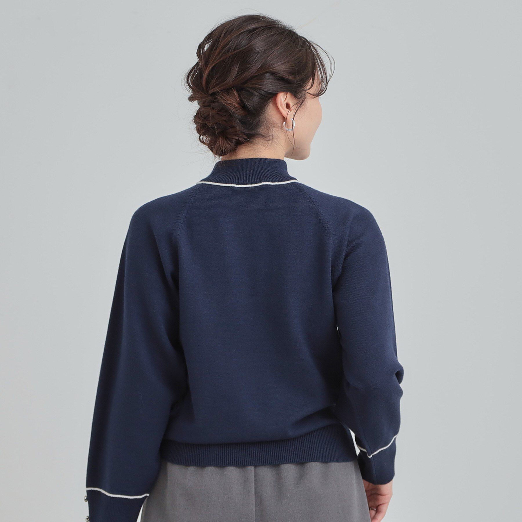 SHOO･LA･RUE「【洗濯機可/吸湿発熱】チクチクしにくいもちもちハイネックニット」|ニット・セーター|