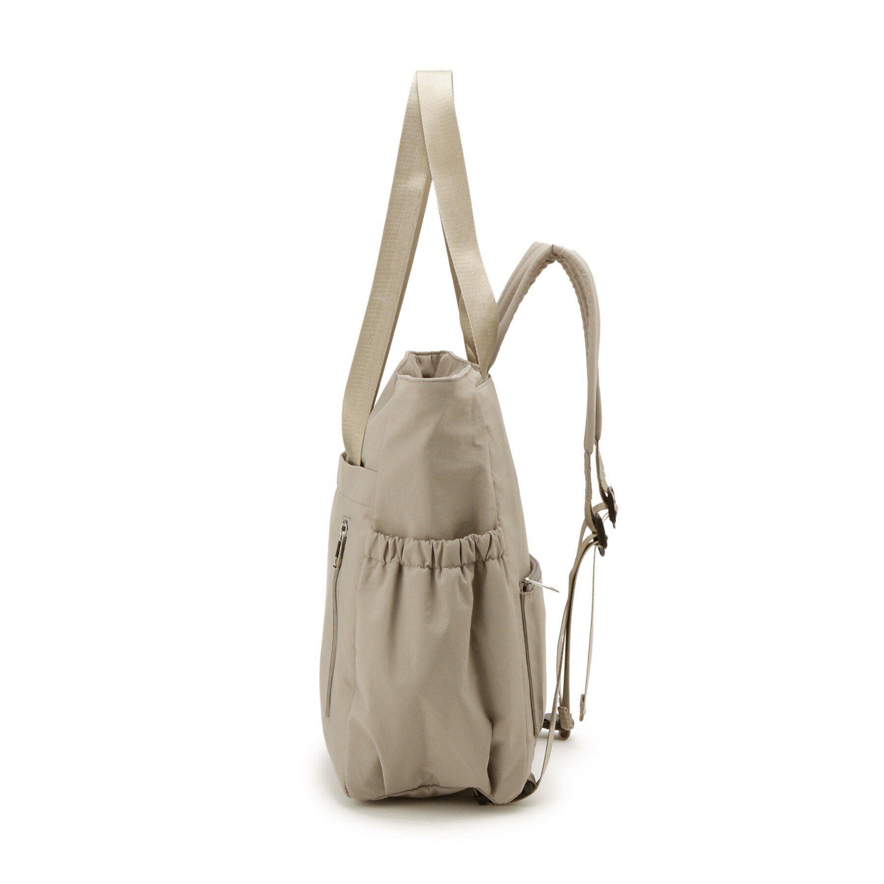 SHOO･LA･RUE「【撥水/2WAY/キャリーオン】トートにもなる スクエアリュック」|リュック|