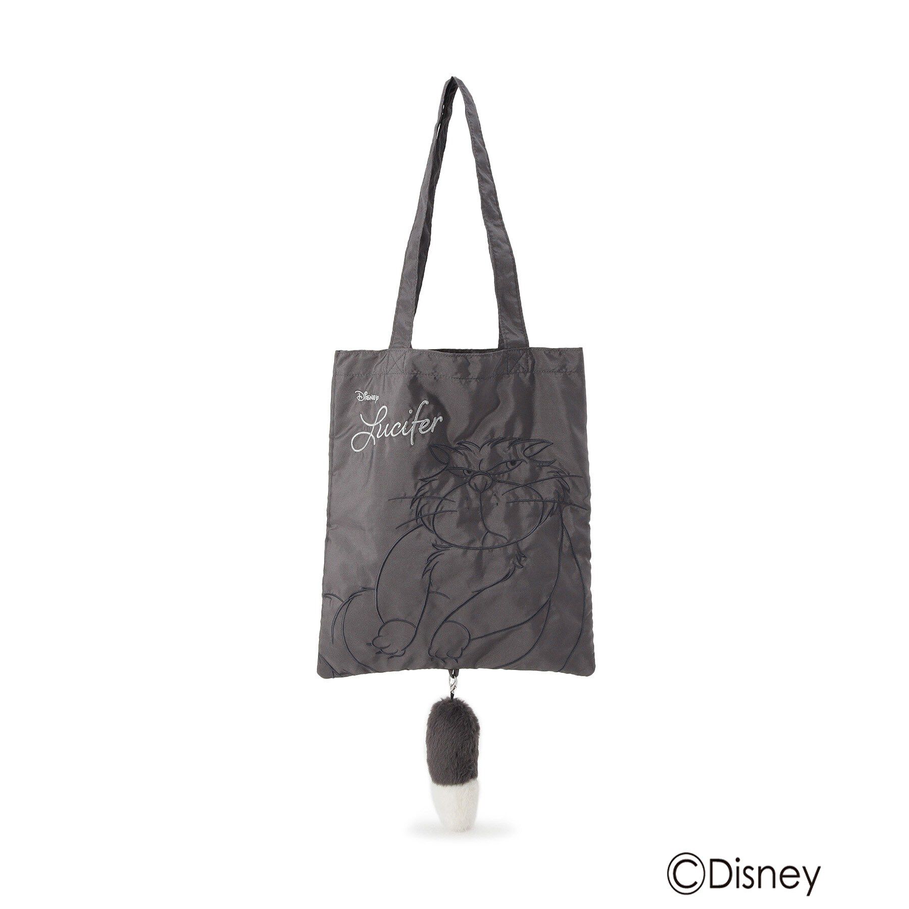 SHOO･LA･RUE「【Disney】キャット刺繍トート」|トートバッグ|チャコールグレー(0