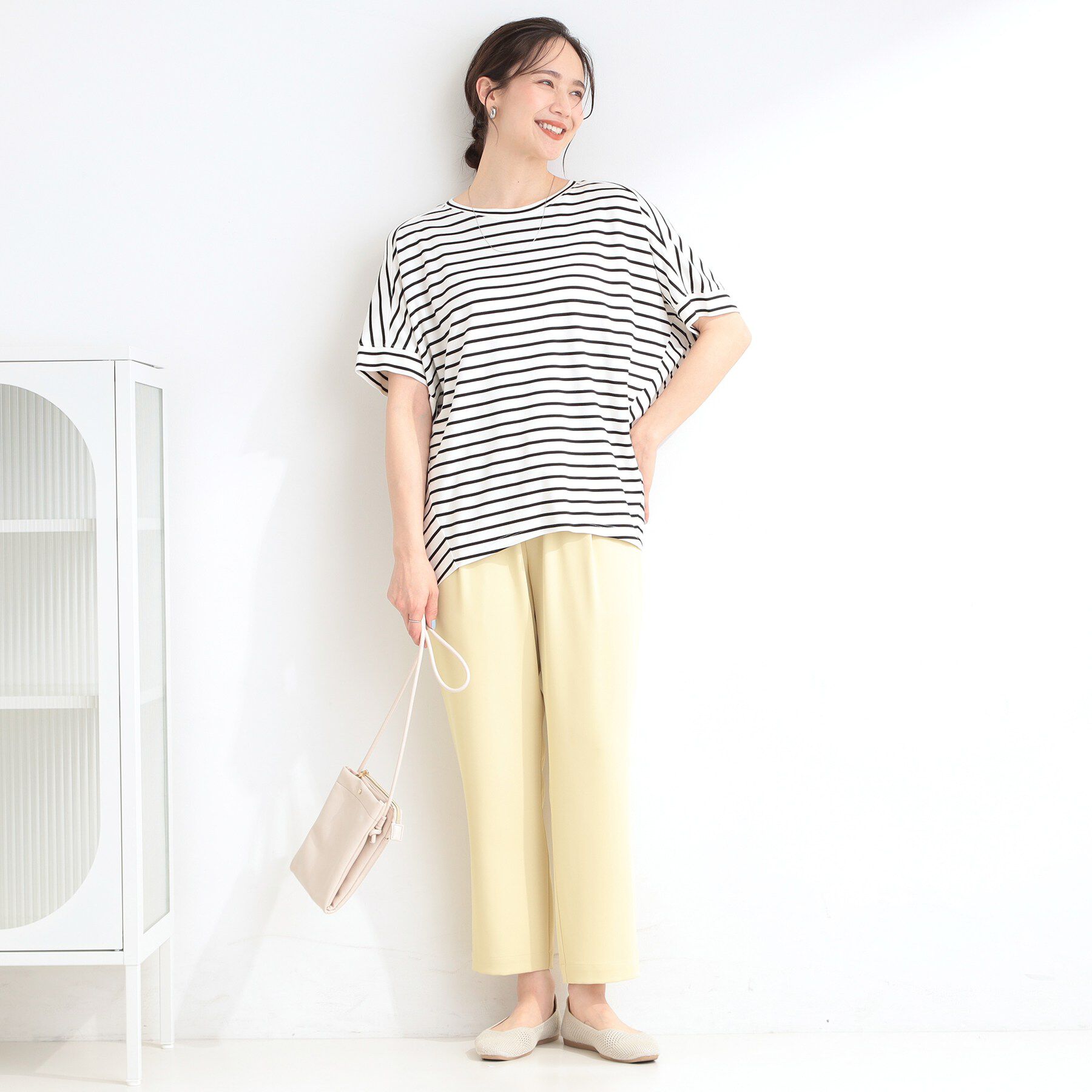 SHOO･LA･RUE「【ひんやり/UV】とろみドルマンTシャツ」|Tシャツ・カットソー|