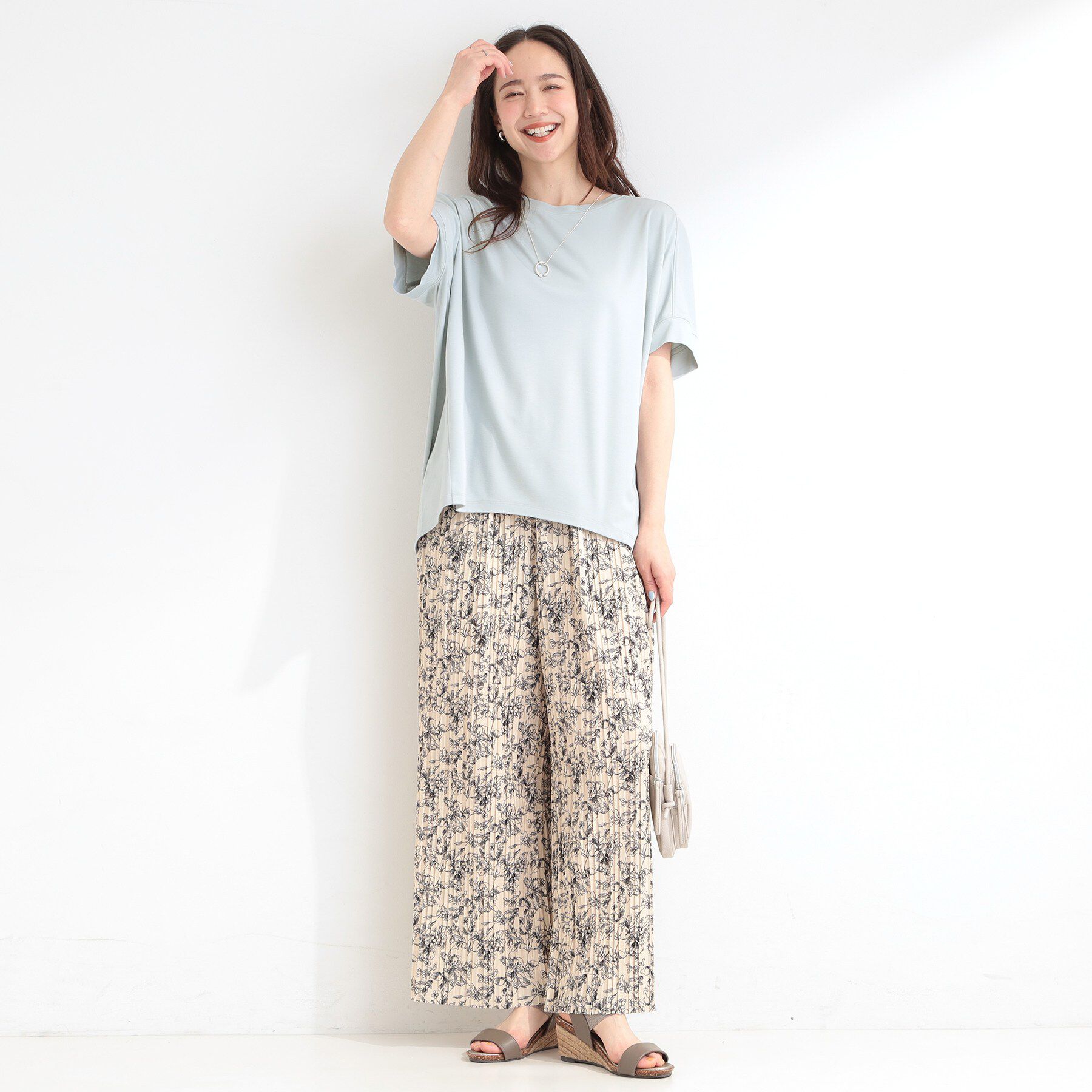 SHOO･LA･RUE「【ひんやり/UV】とろみドルマンTシャツ」|Tシャツ・カットソー|