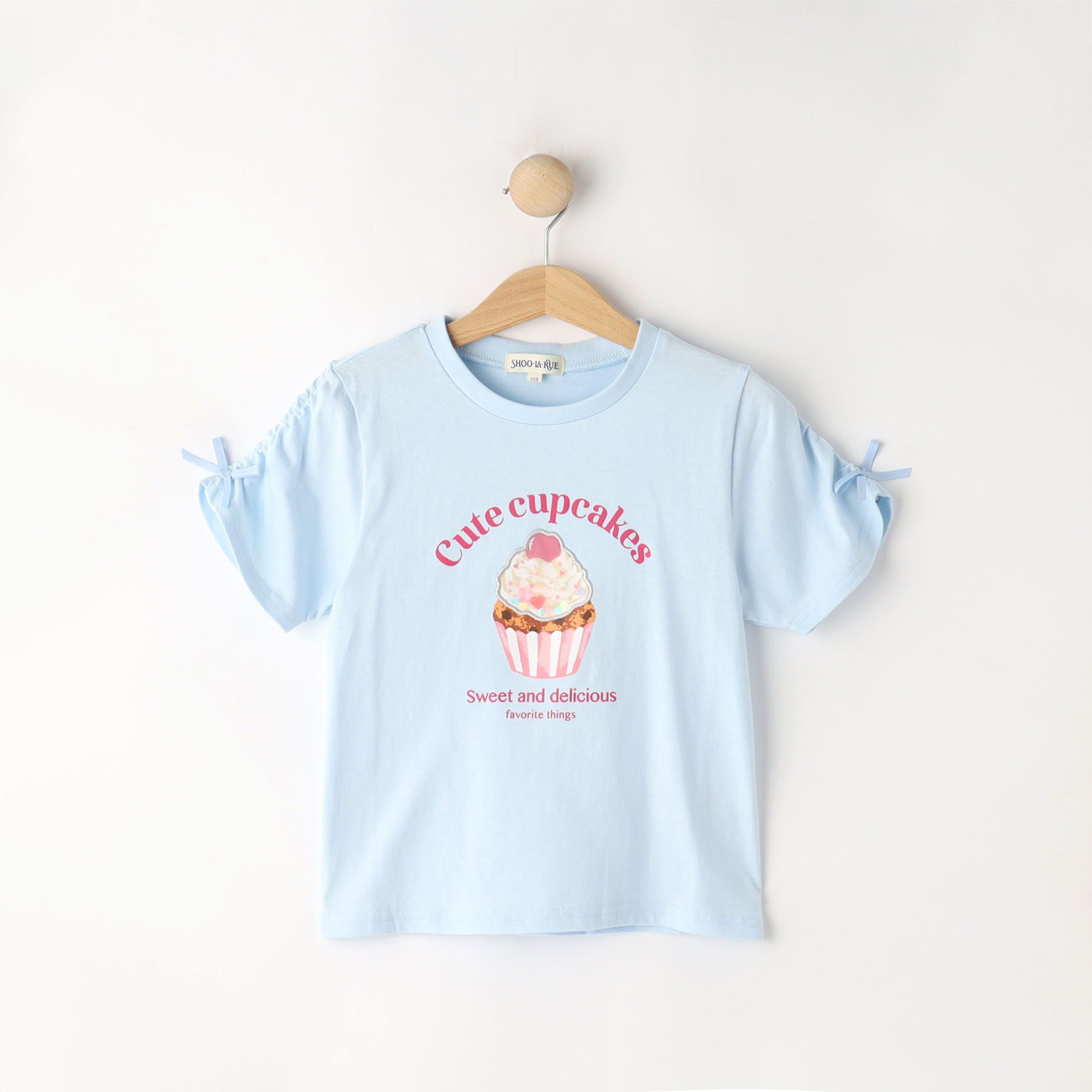 SHOO･LA･RUE「【100-150cm】カップケージフレークTシャツ」|Tシャツ・カットソー|サックスブルー(09