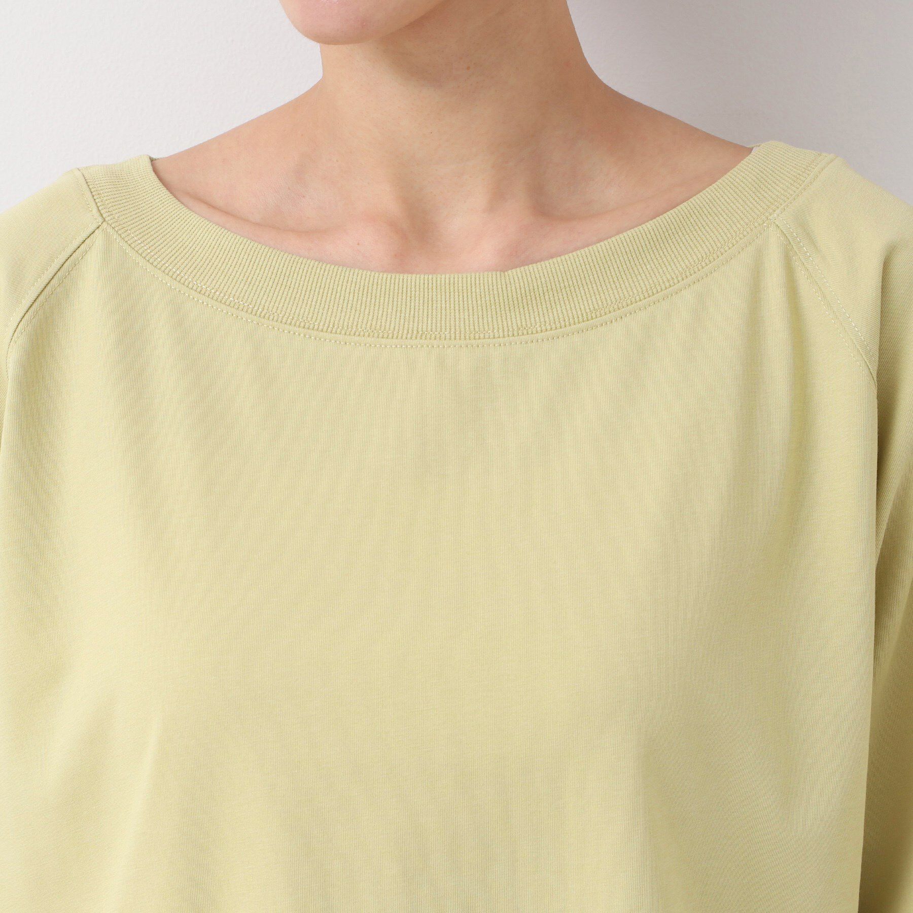 Dessin「【接触冷感・UV・洗える】裾リブスリット五分袖カットソー」|Tシャツ・カットソー|