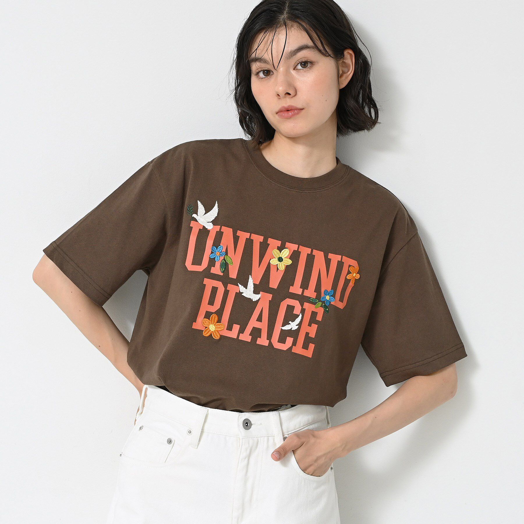 Dessin「ロゴ刺繍Tシャツ」|Tシャツ・カットソー|