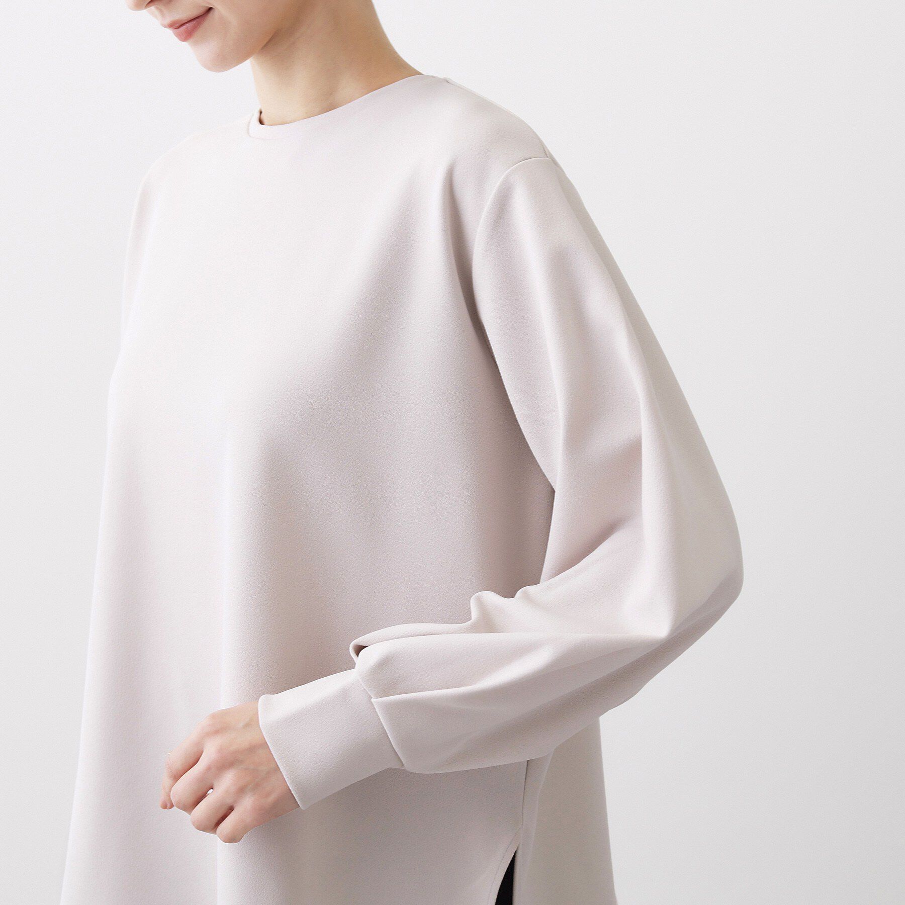 Dessin「【体型カバー/レイヤード/洗える】ジョーゼットプルオーバーブラウス」|シャツ・ブラウス|