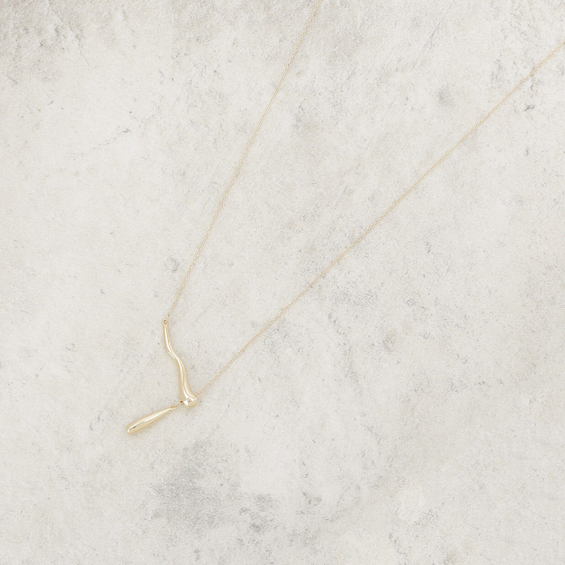 Dessin「ミニマルYラインネックレス」|ネックレス|