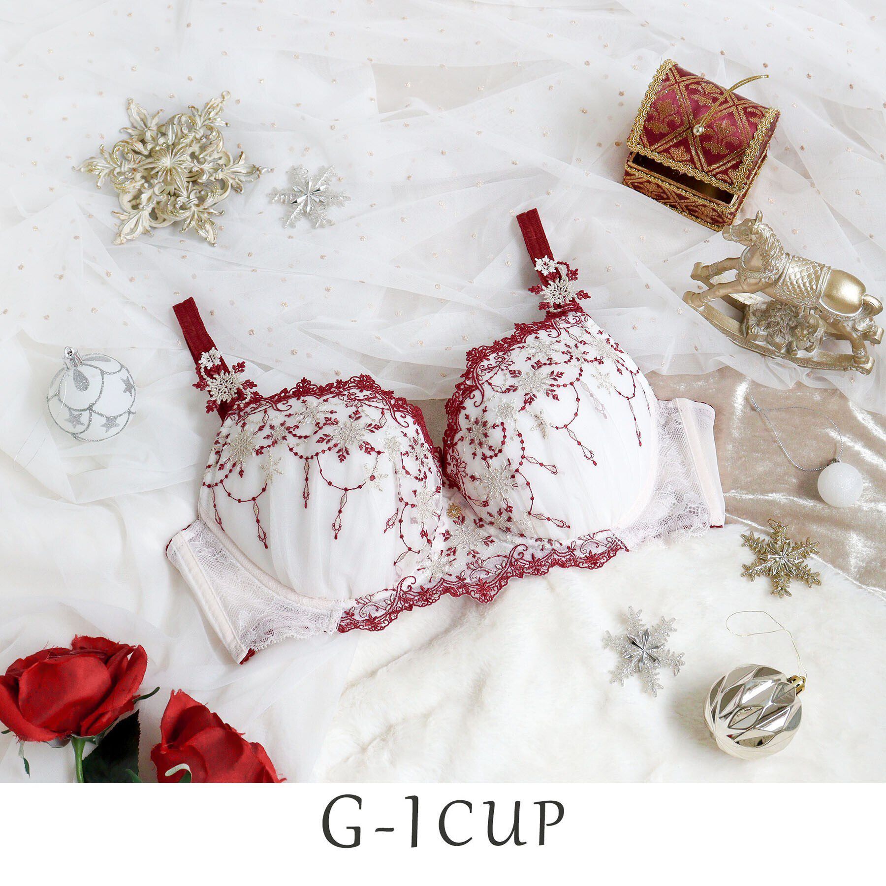 Risa Magli「グレッタ ブラジャー（G-I）＜バストアップタイプ＞」|インナー|レッド(061)