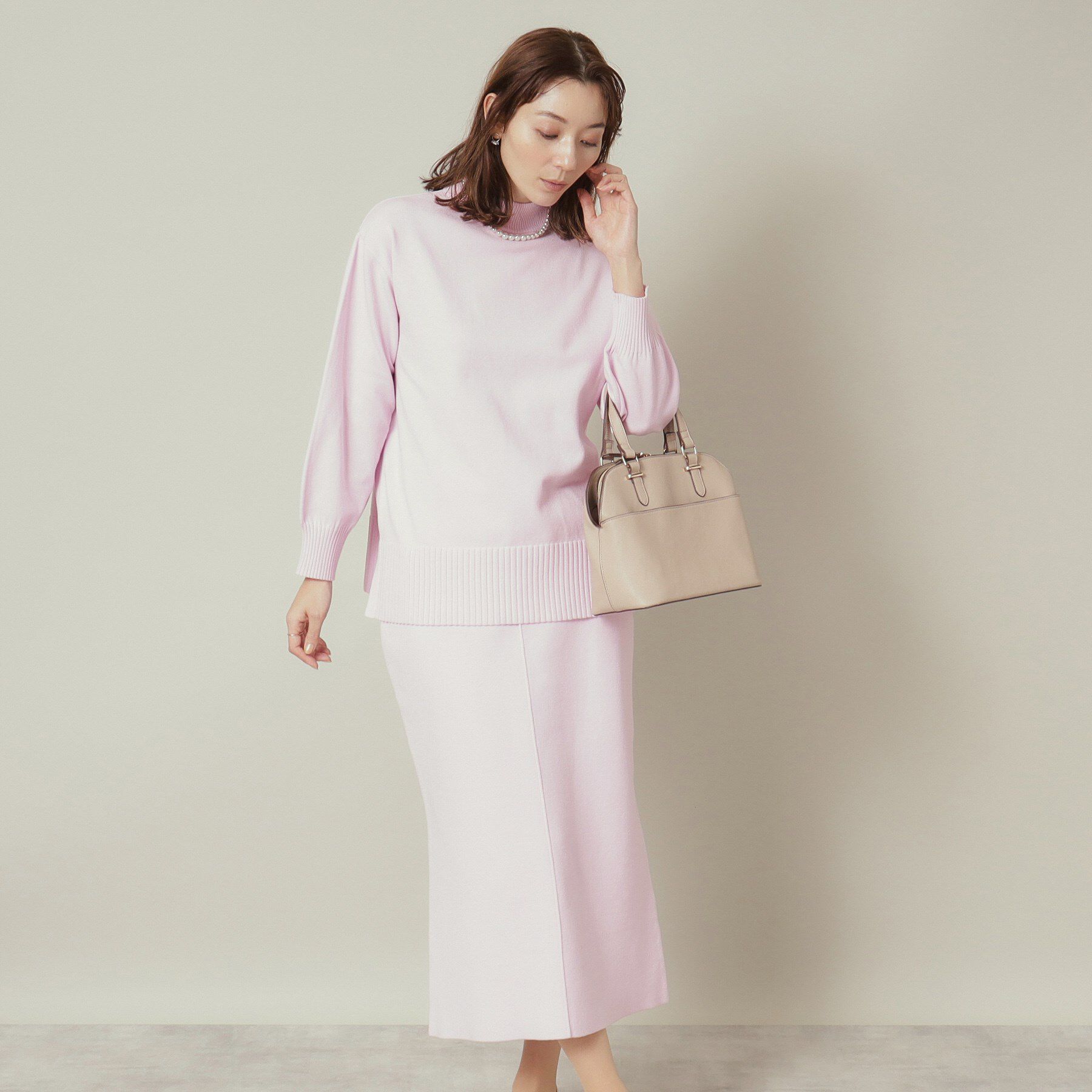 ITS&rsquo;DEMO「【通勤／手洗い可】ボトルネック&times;タイトスカートセットアップ」|スーツ|