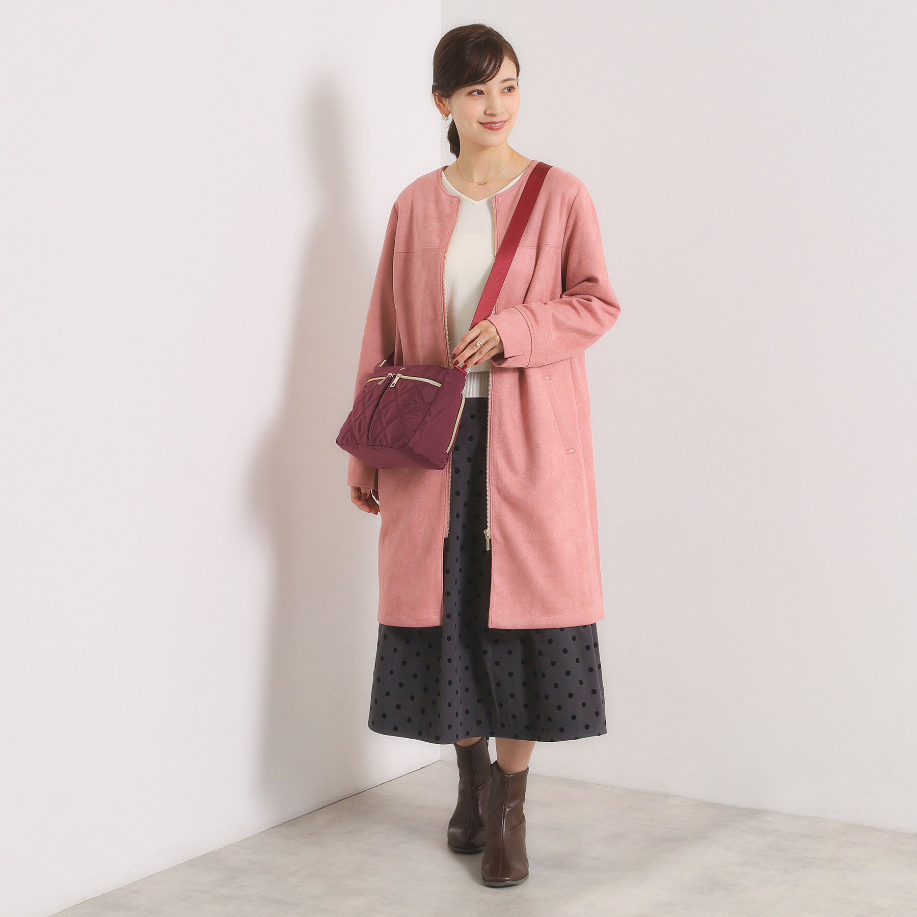 ITS&rsquo;DEMO「【10ポケット】収納アドバイザーキルトミニショルダー」|ショルダー・メッセンジャー|