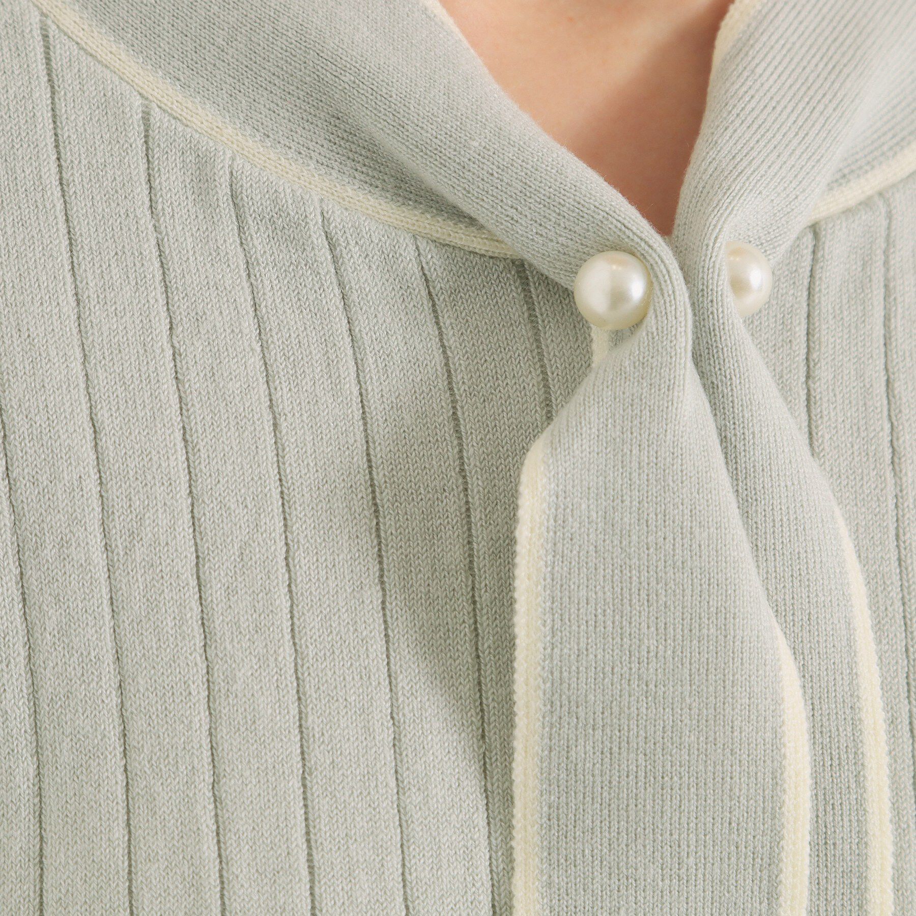 ITS&rsquo;DEMO「【手洗い可】配色ボウタイニット」|ニット・セーター|