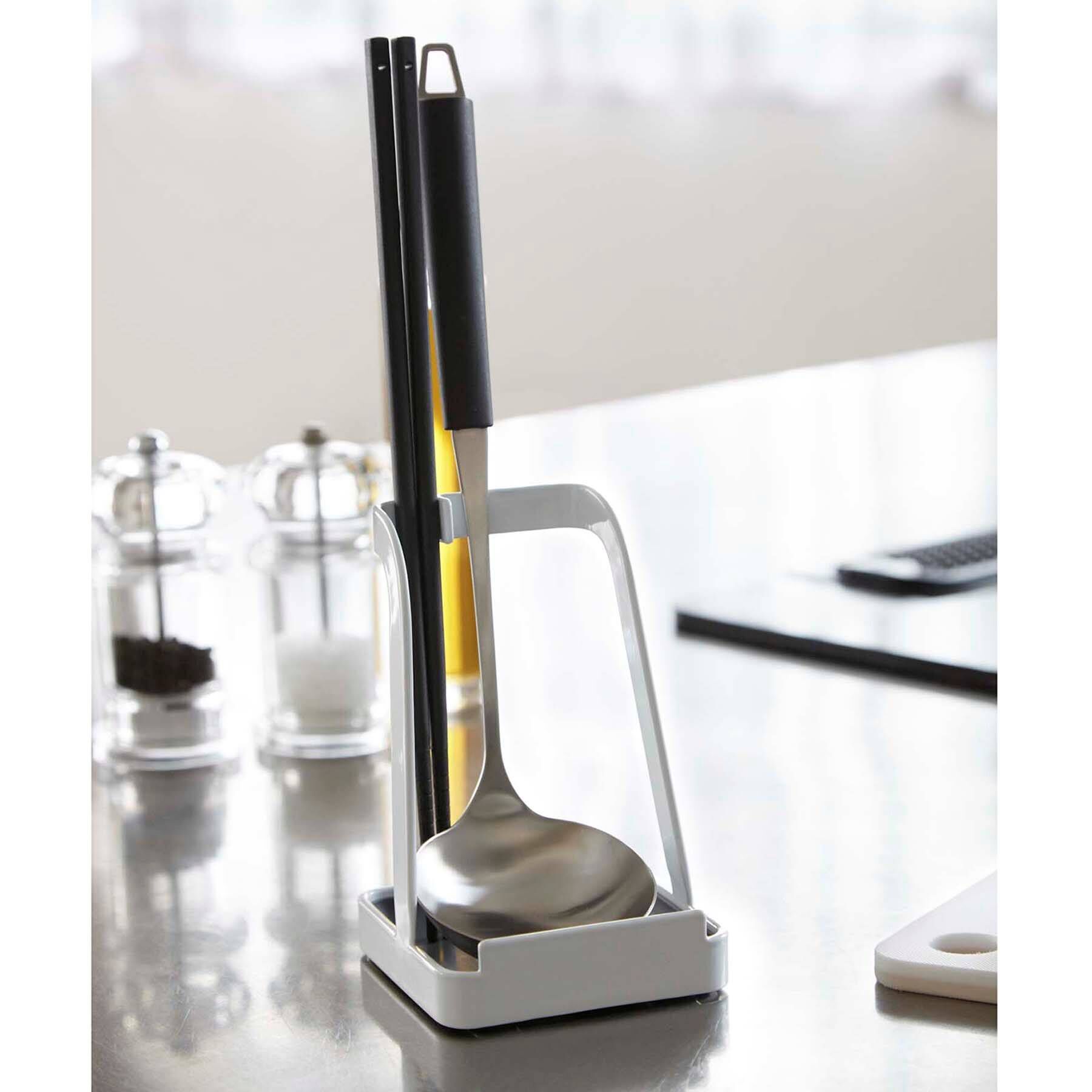 212 KITCHEN STORE「お玉＆鍋フタスタンド WH 山崎実業 ＜tower タワー＞」|食器・キッチングッズ|