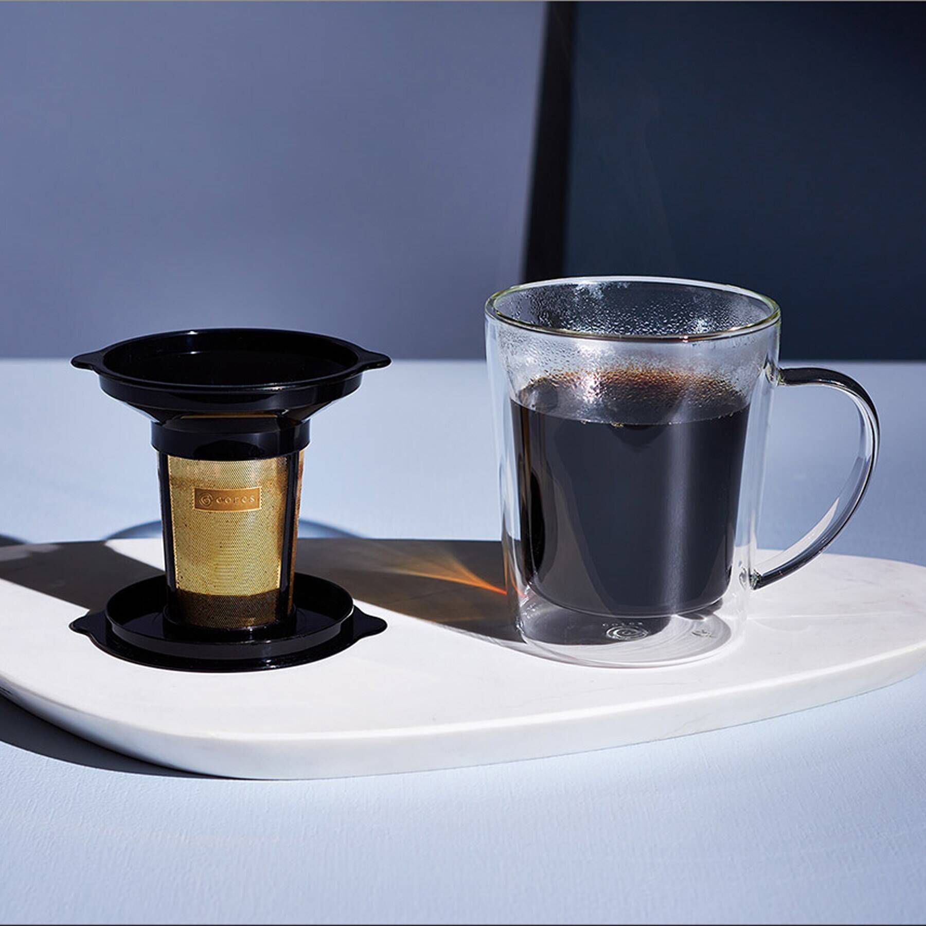 212 KITCHEN STORE「ゴールドフィルター ダブルウォールマグ ＜cores コレス＞」|食器・キッチングッズ|その他(879)