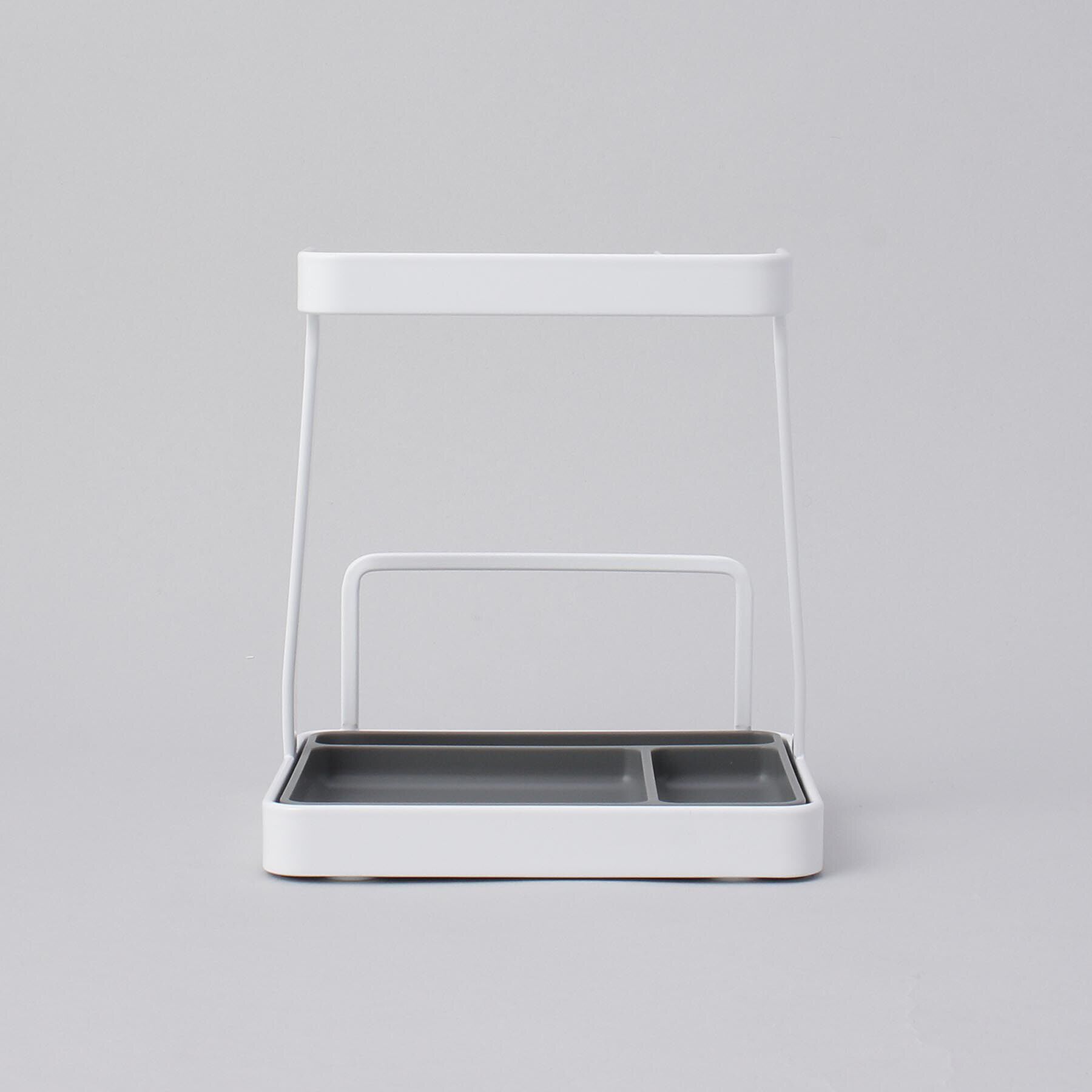 212 KITCHEN STORE「お玉＆鍋ふたスタンド L WH 山崎実業 ＜tower タワー＞」|食器・キッチングッズ|