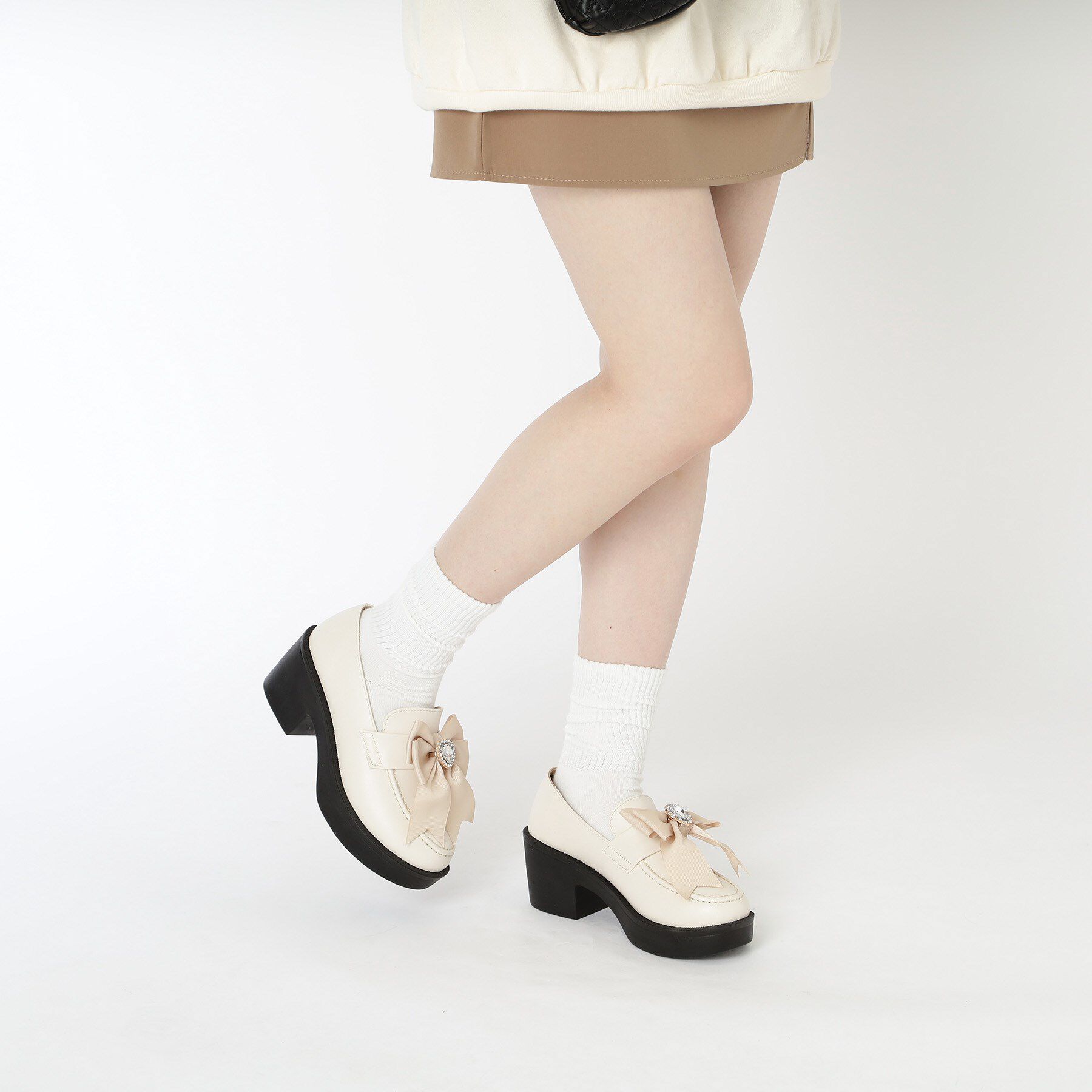 csT&P「2WAYガーリーリボンボリュームローファー」|パンプス|