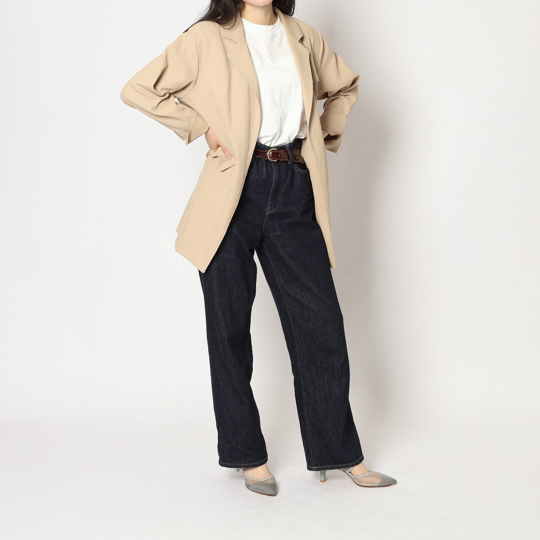 ESPERANZA「バックルベルトメッシュミュール」|パンプス|