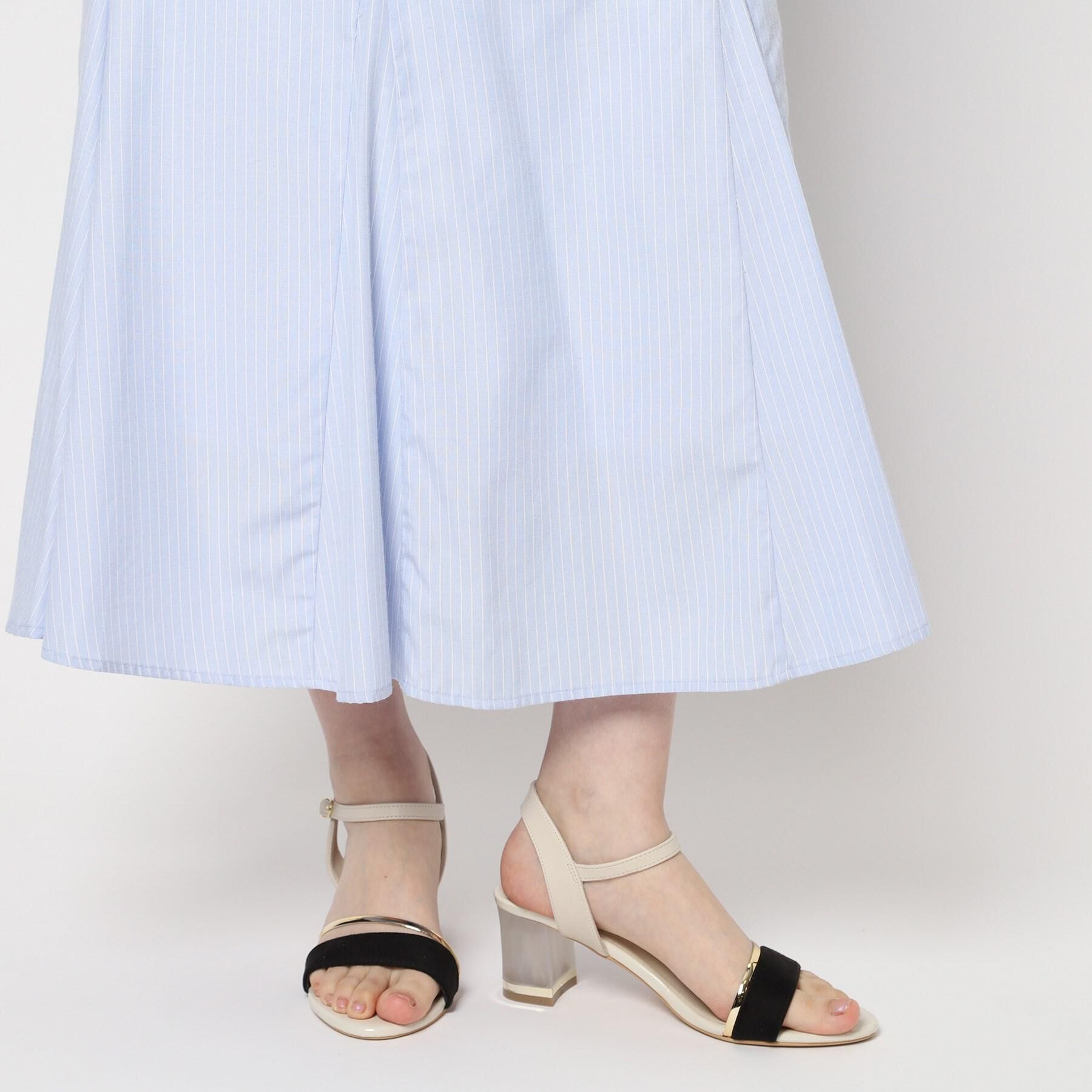 ESPERANZA「カラーヒールサンダル」|サンダル|ブラック(019)