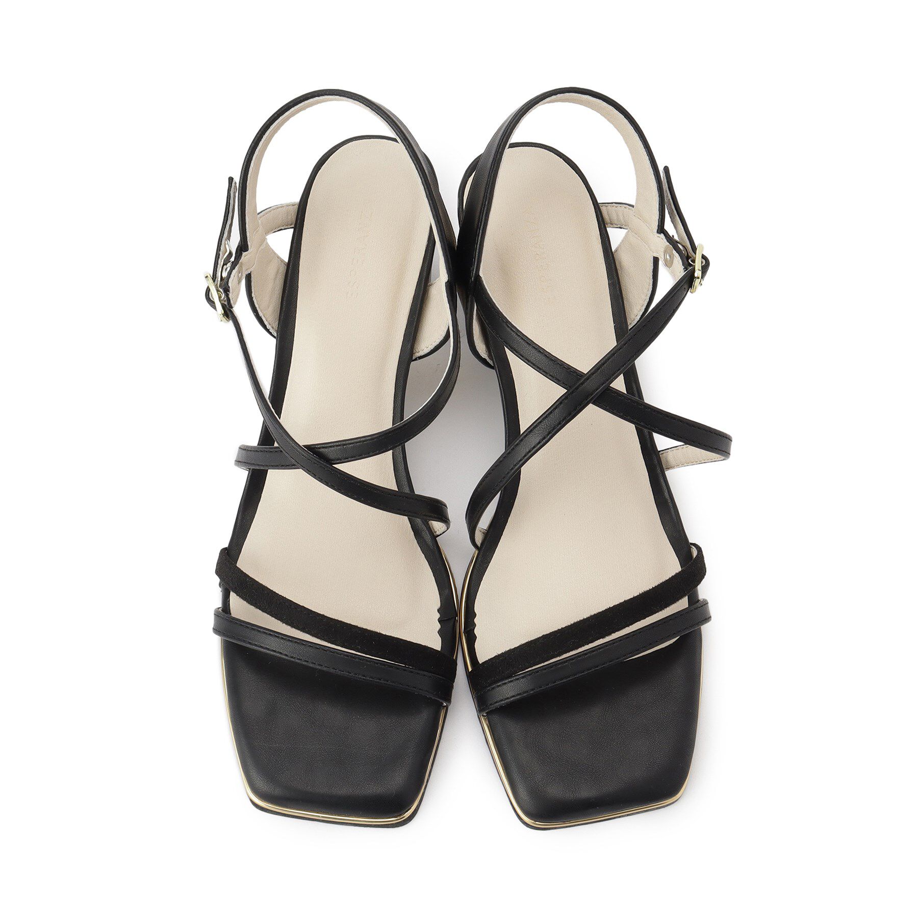 ESPERANZA「プレートヒールクロスベルトサンダル」|サンダル|