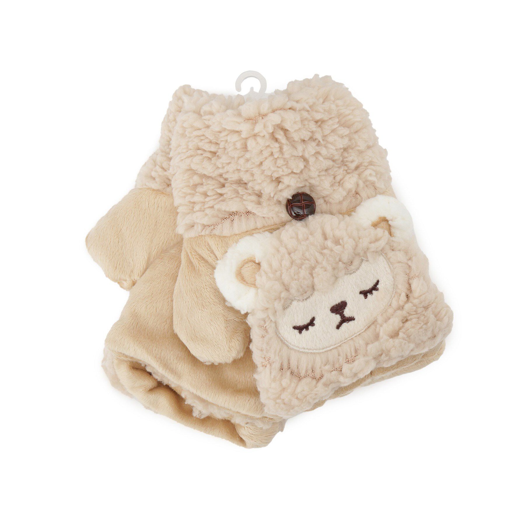 Ober Tashe「羊モチーフカバーミトン」|手袋|ベージュ(052)