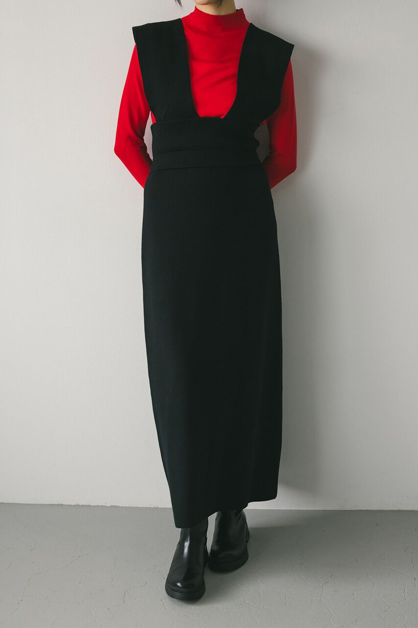 STYLEMIXER「ハイウエストサスペンダーニットスカート」|その他|