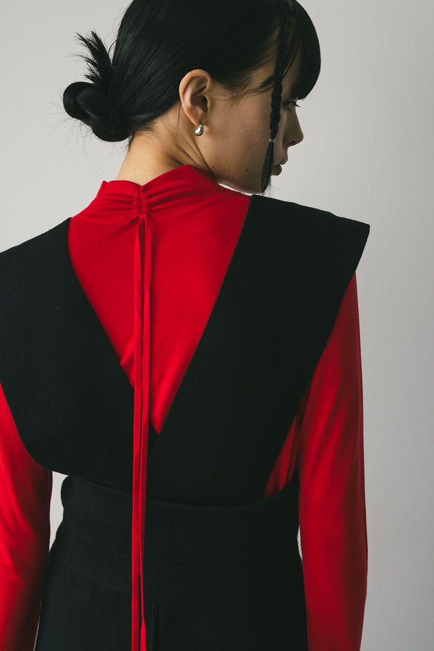 STYLEMIXER「ハイウエストサスペンダーニットスカート」|その他|