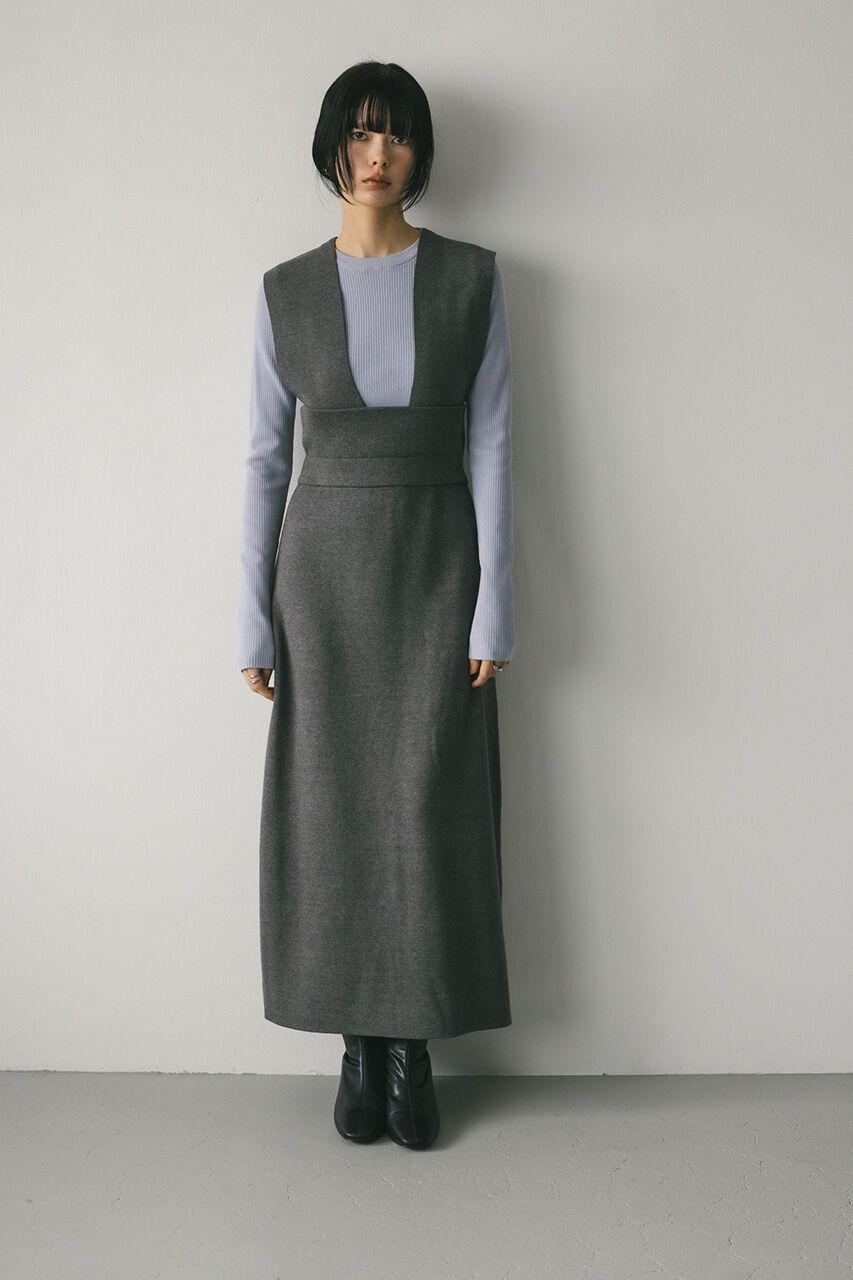 STYLEMIXER「ハイウエストサスペンダーニットスカート」|その他|