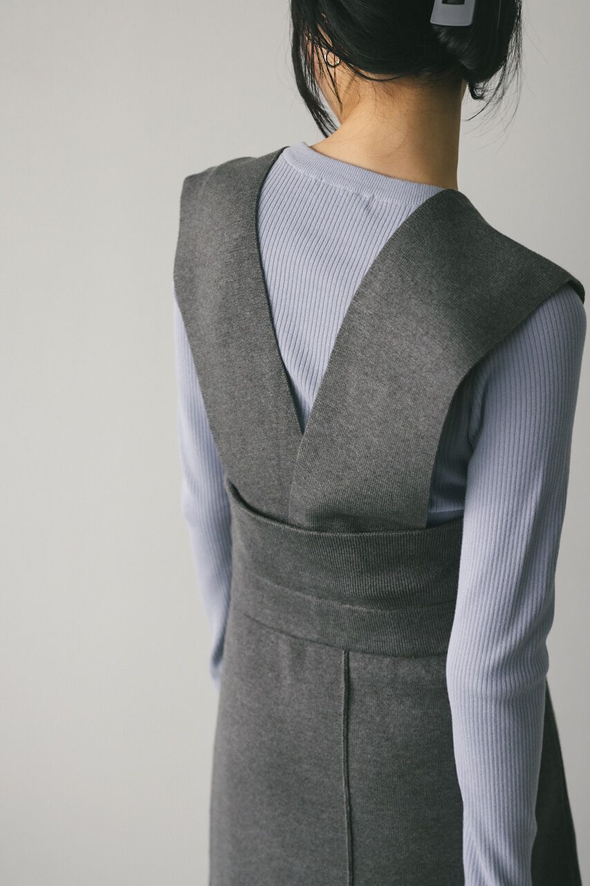 STYLEMIXER「ハイウエストサスペンダーニットスカート」|その他|