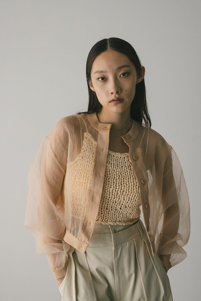 STYLEMIXER「シアーコンビネーションカーディガン」|カーディガン|