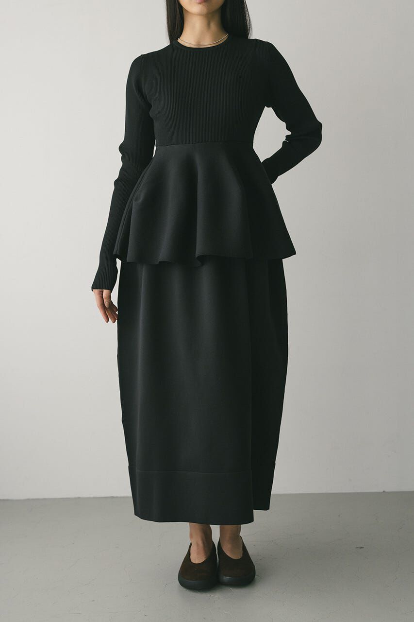 STYLEMIXER「ドッキングフォルムニットワンピース」|ワンピース|BLK
