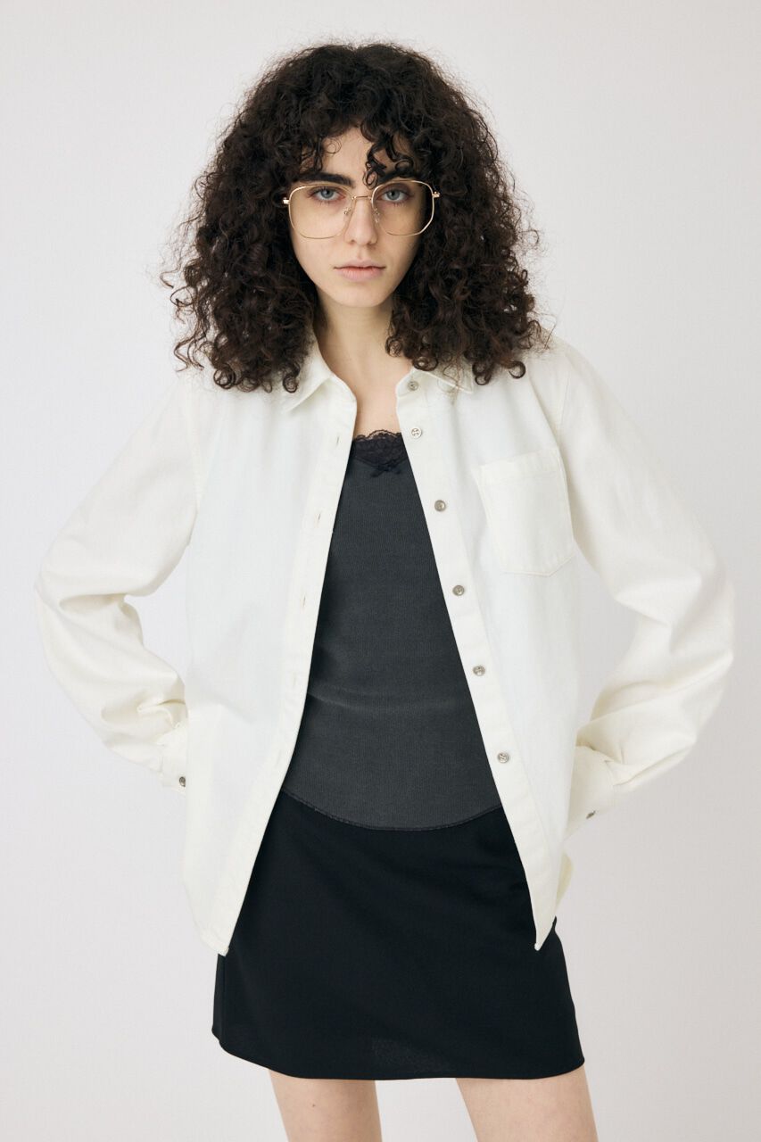 MOUSSY「WAIST FIT デニムシャツ」|シャツ・ブラウス|
