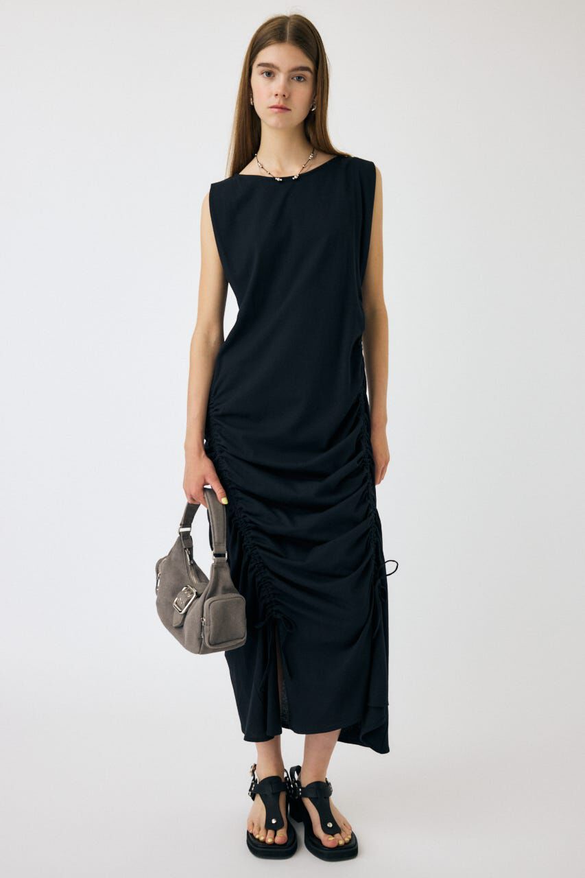 MOUSSY「ASYMMETRY GATHER ドレス」|ワンピース|