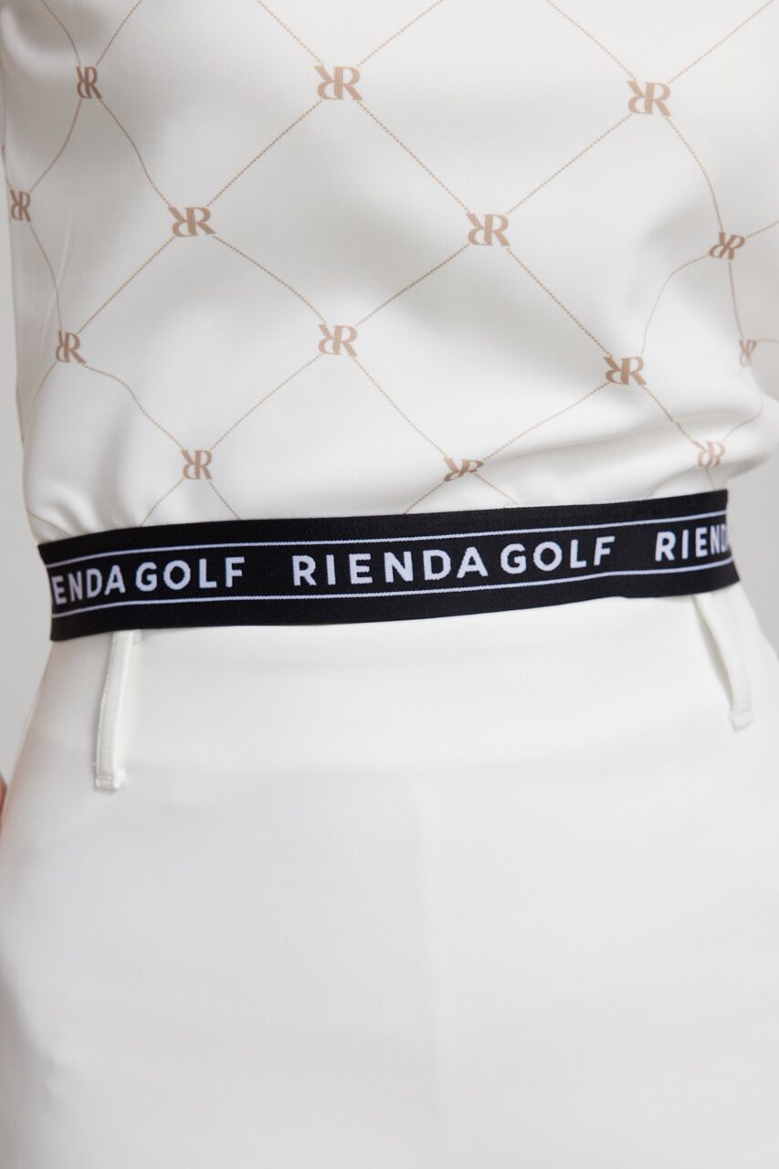 rienda「モックネックロゴノースリTOP」|タンクトップ|