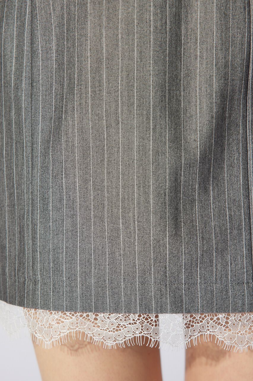 rienda「ヘムレースミニスカート」|スカート|