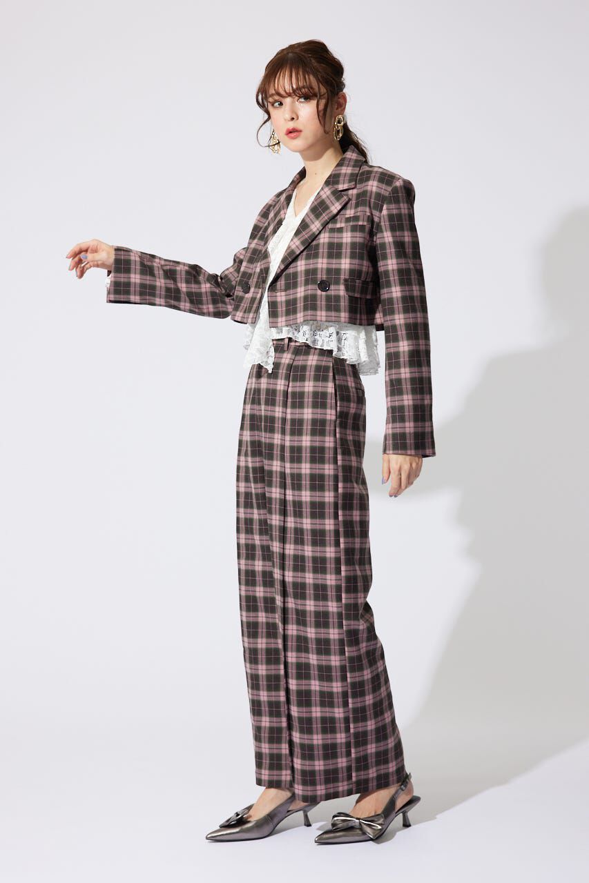 rienda「センターピンタックジャストウエストパンツ」|その他|