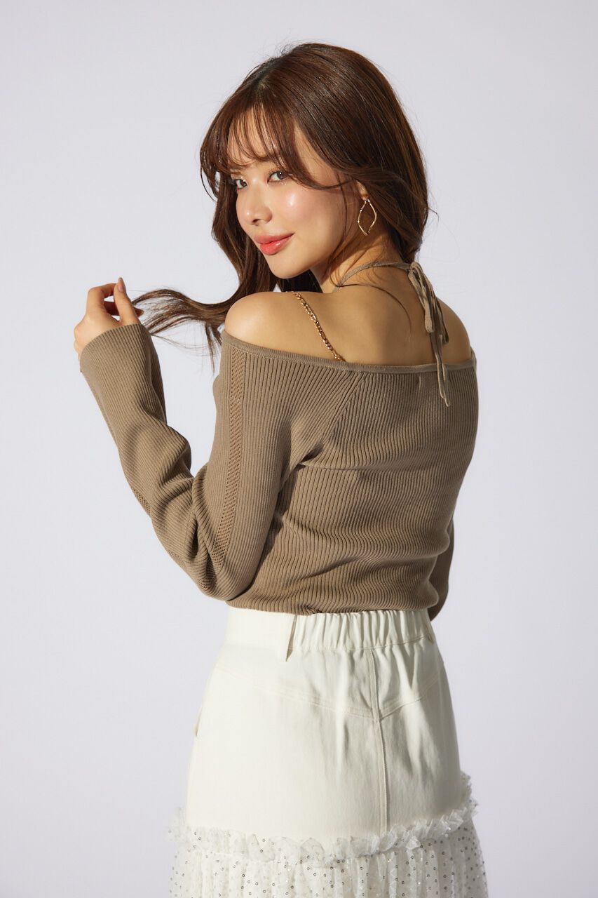 rienda「manywayオフショルニットトップス」|ニット・セーター|