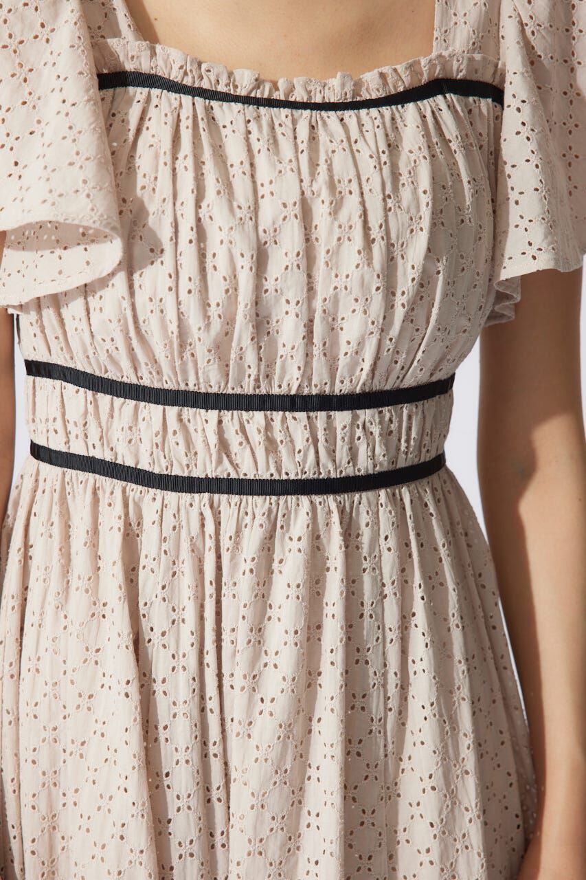 rienda「コットンレースフレアワンピース」|ワンピース|