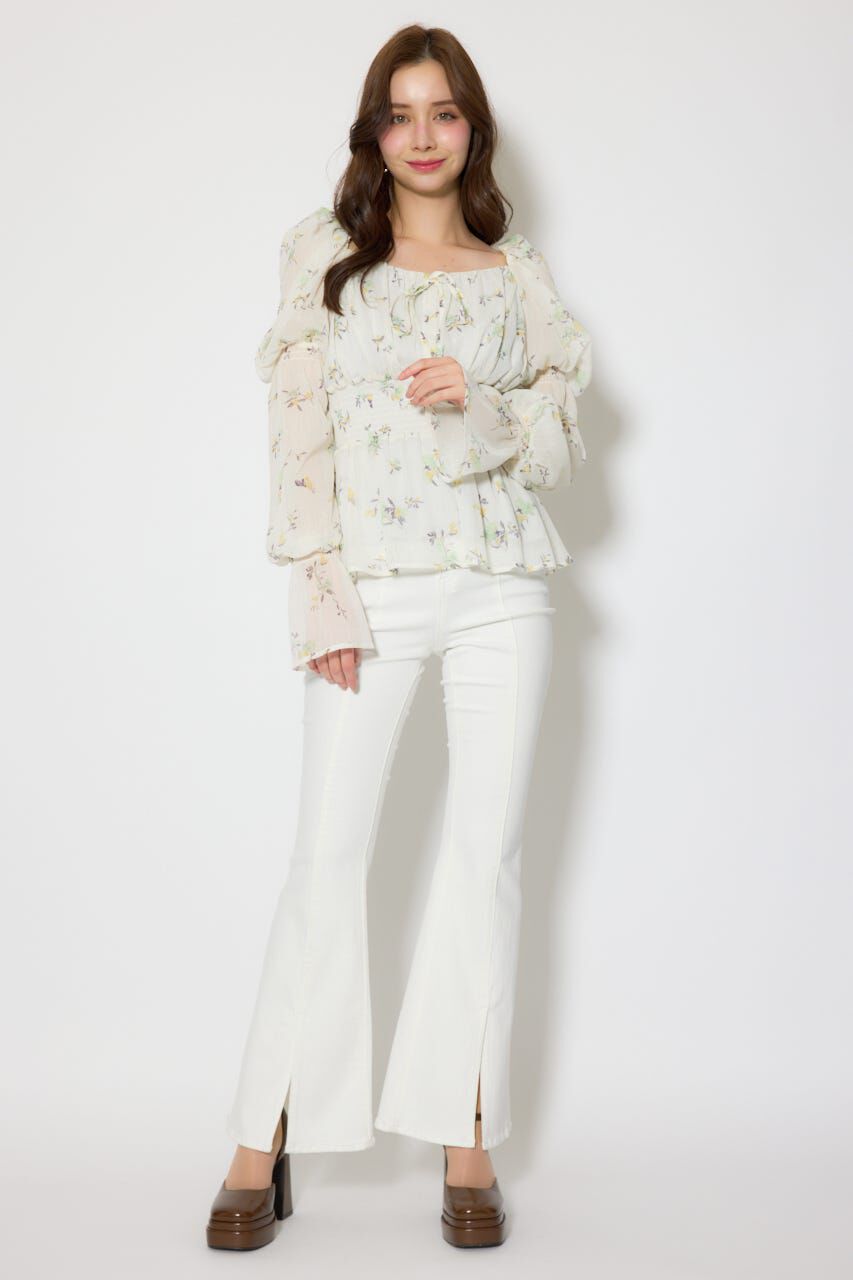 rienda「ボリュームスリーブブラウス」|シャツ・ブラウス|