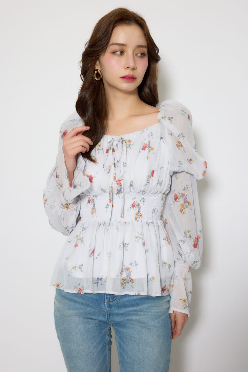 rienda「ボリュームスリーブブラウス」|シャツ・ブラウス|