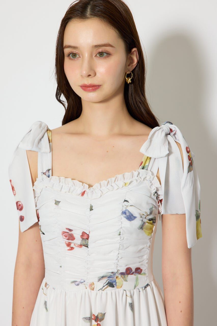 rienda「リボンディティールティアードキャミワンピース」|ワンピース|