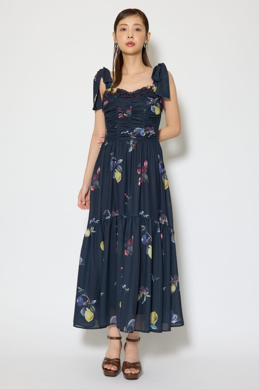 rienda「リボンディティールティアードキャミワンピース」|ワンピース|