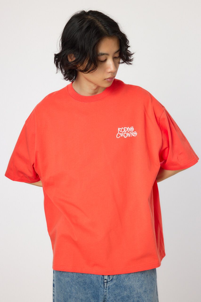 RODEO CROWNS「メンズTagging Big Crownトップス」|Tシャツ・カットソー|L/RED1