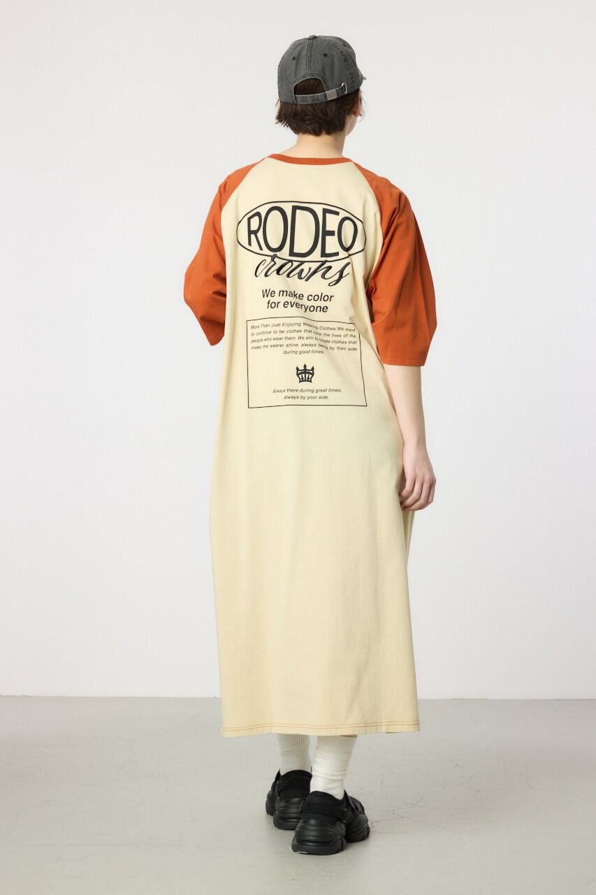 RODEO CROWNS「ロゴラグランスリーブワンピース」|ワンピース|