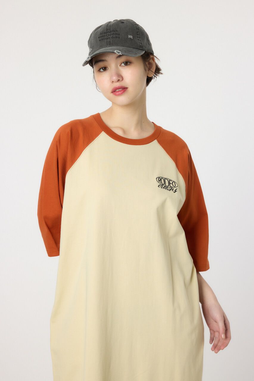 RODEO CROWNS「ロゴラグランスリーブワンピース」|ワンピース|