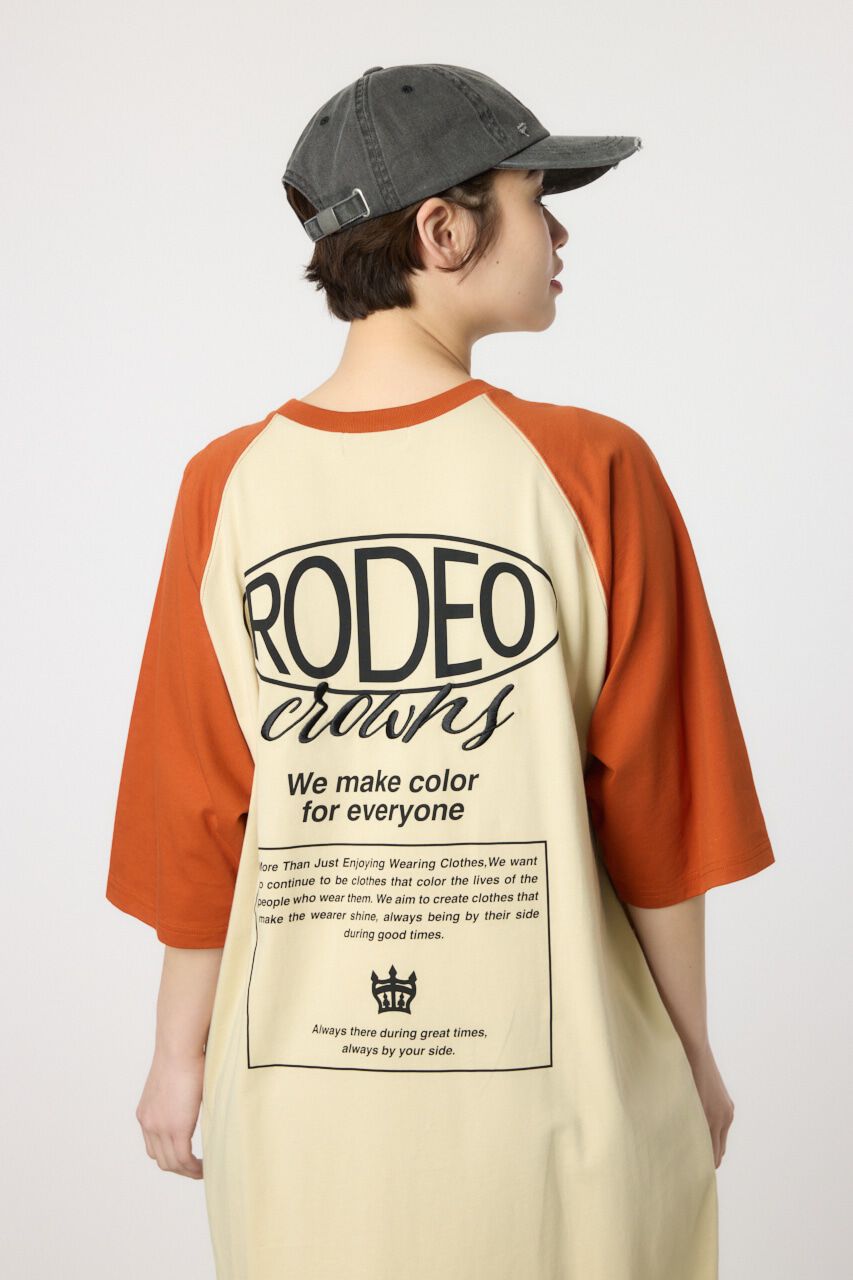 RODEO CROWNS「ロゴラグランスリーブワンピース」|ワンピース|