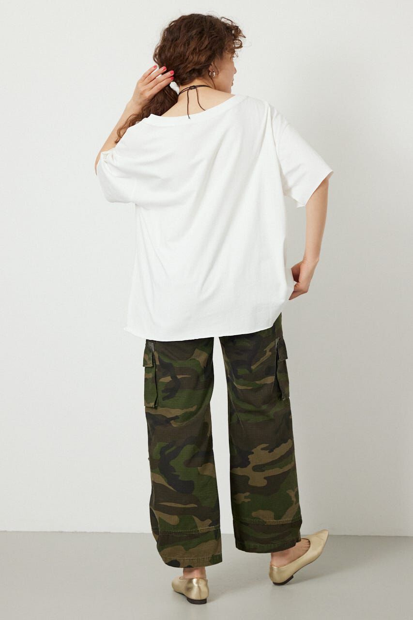 RODEO CROWNS「ピグメントルーズオフショルTシャツ」|Tシャツ・カットソー|